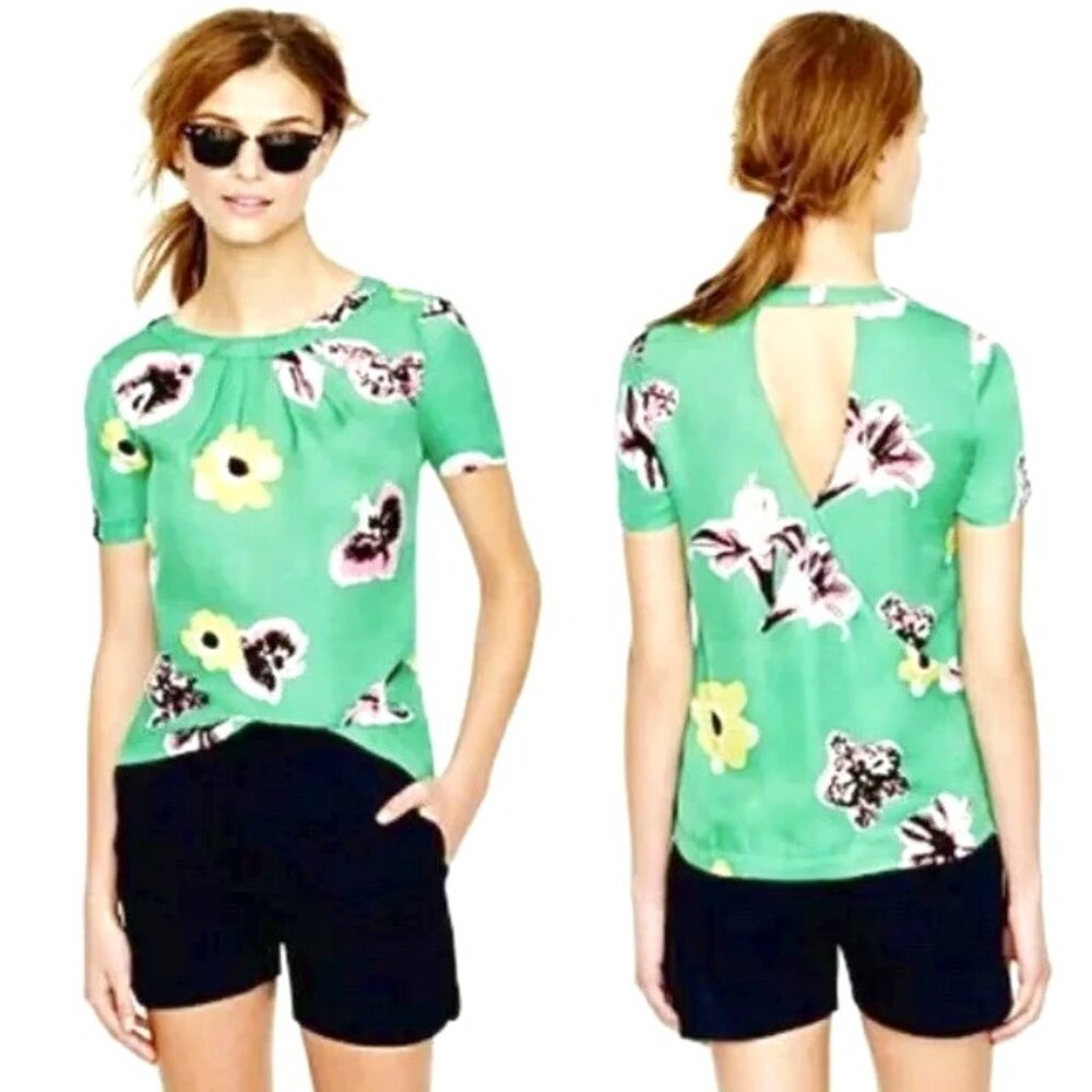 J.Crew | Swoop Top in Floral Punk - Sz 0